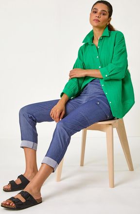 Roman Turn Up Stretch Cargo Trousers