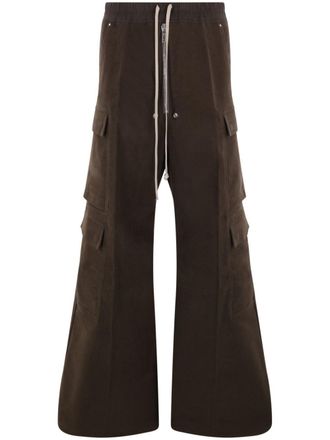 Rick Owens wide-leg trousers - men - Cotton - 46 - Green