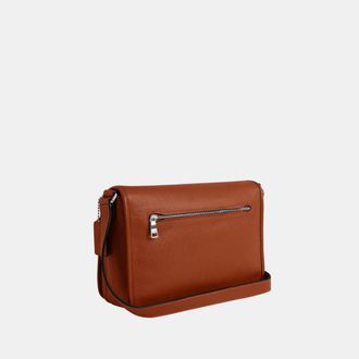 Coach Mens Colby Messenger Bag 32 - Dark Brown Leather - One Size