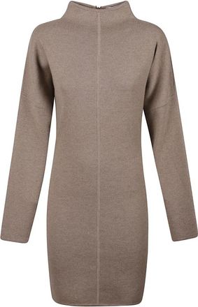 Max Mara Mxsracconto Jurk - Dames - Kleedjes - Bruin - M - Wol - Kleedjes
