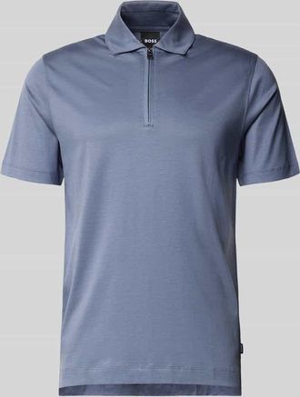 HUGO BOSS Regular Fit Poloshirt aus Lyocell-Baumwoll-Mix Modell H-PARAS 50 in Blau, Gr&ouml;&szlig;e XXXL