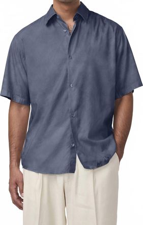 Nn.07 Freddy Short Sleeve No Pocket Shirt In Bering Sea