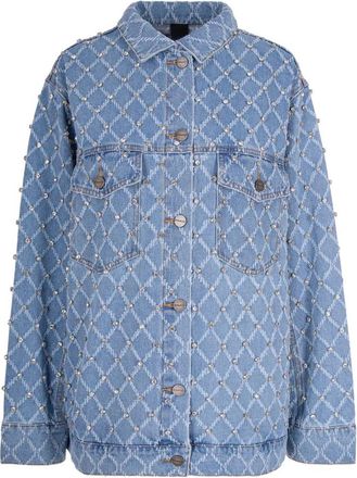 Pinko Pifferaio Jacket - Dames - Spijkerjassen - Blauw - S - Katoen - Jassen