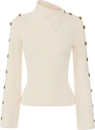 Elisabetta Franchi Mujer, Jerseys, Blanco, Talla: XL