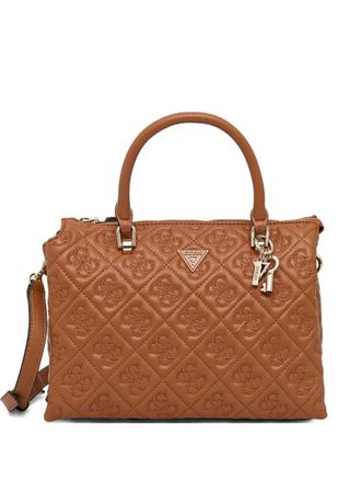 Guess Co Adelasia quilted tote bag - women - Polyurethane - One Size - Brown