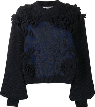 Valentino Garavani Embroidered Wool Jumper