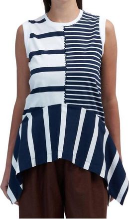 Tanya Taylor Chantel Top In Maritime Blue