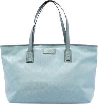 Gucci Pre-owned Tote Bags, female, Blue, Size: ONE SIZE Pre-owned Tote Bag