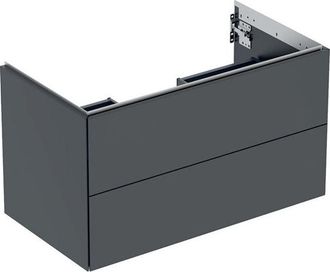 Keramag Geberit One Mueble Bajo Lavabo, 2 Cajones, 88.8x50.4x47cm