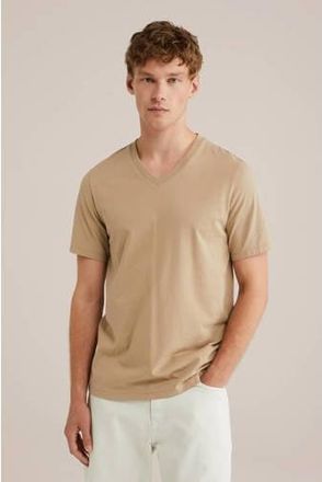 WE Fashion regular T-shirt beige