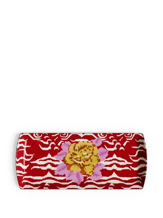 Lisa Corti Schaal met print - Rood