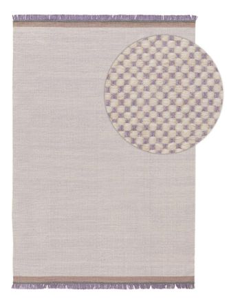 benuta Alfombra de lana morado 200x300