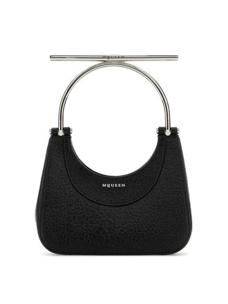 Alexander McQueen Mcqueen T-Bar Mini Black Lambskin Bag