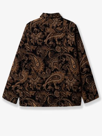 Woodbird Mens Jacket Rong Paisley Brown Polyester