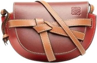 Loewe Pre-owned Gate Mini Leather Shoulder Bag - Dames - Vintage Schoudertas - Rood - ONE Size - Leer - Vintage