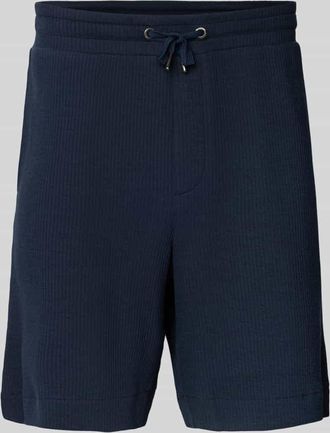 Joop JOOP! Jeans Regular Fit Shorts mit Strukturmuster Modell Ediiz in Marine, Gr&ouml;&szlig;e M