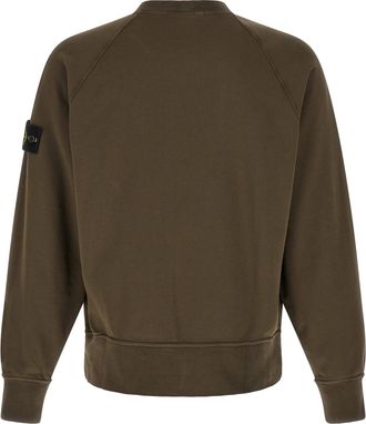 Stone Island Garment-Dyed Cotton Sweatshirt - Gray
