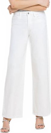 Flying Monkey High Rise Wide Leg Jean In White