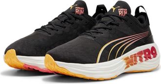 Puma ForeverRUN Nitro Mens Running Shoes Black/Sunset 9.5 (44)