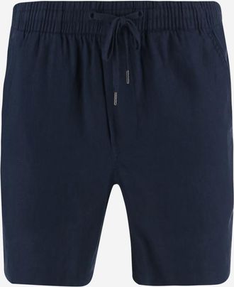 Ralph Lauren Navy Blue Linen Prepster Short