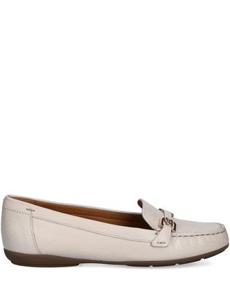 Geox buckle-detail loafers - women - Leather/Leather/Fabric - 36 - Neutrals