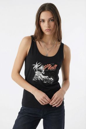 O'Neill Tanktop ONEILL ONEILL GRAPHIC TANKTOP, Damen, Gr. XL (42), schwarz out, Obermaterial: 100% Baumwolle, Tops Tanktop, sportliche Schnittform, f&uuml;r sportl