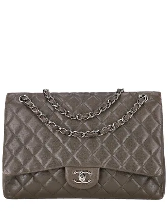 Chanel Classic Maxi Flap Caviar Leather Bag (Authentic Pre-Loved)