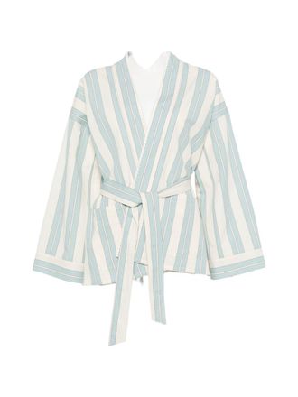 Forte_Forte Gestreifte Kimono-Jacke von Forte Forte