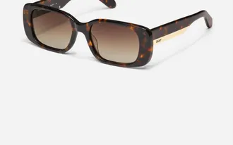 Quay Womens Karma Sunglasses In Neutral Tort/brown