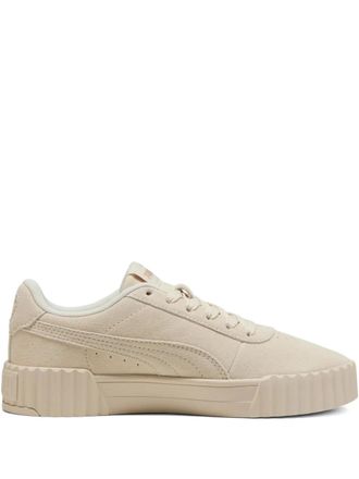 Puma Carina 3.0 SD sneakers met plateauzool - Beige