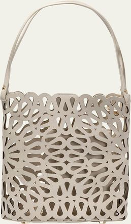 SIMKHAI McCall Laser Cutout Leather Shoulder Bag