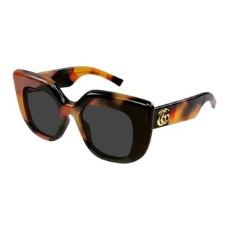 Gucci Square Sunglasses - female - Gucci - Sunglasses - Brown - 50 MM - Accessories
