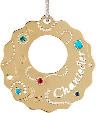 CHANTECLER Gouden Hanger met Diamant - Dames - Sieraden - Geel - ONE Size - Accessoires