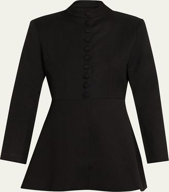 Aexae Structured Wool Mini Jacket Dress