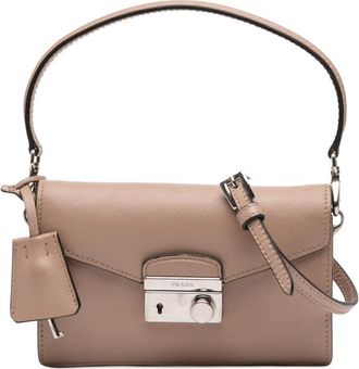 Prada Pre-owned Prada Mini Saffiano Lux Sound Lock Satchel Ladies RV1LD8DVX60EVW2C