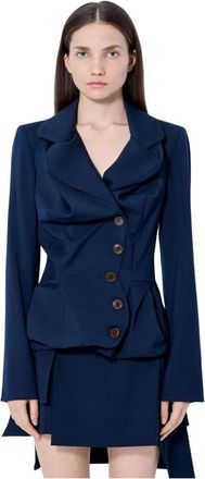 Vivienne Westwood Drunken Tailored Jacket - Dames - Blazers - Blauw - S - Jassen