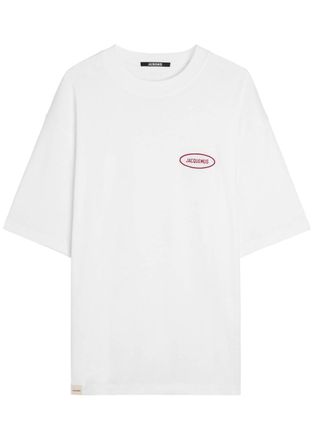 Jacquemus Le T-shirt Logo-embroidered Cotton T-shirt - White - XL
