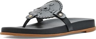 Jack Rogers Collins Casual Sandal Womens Shoes Black : 8.5 M, Leather