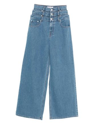 Viktor & Rolf triple-layer waist jeans - Blue
