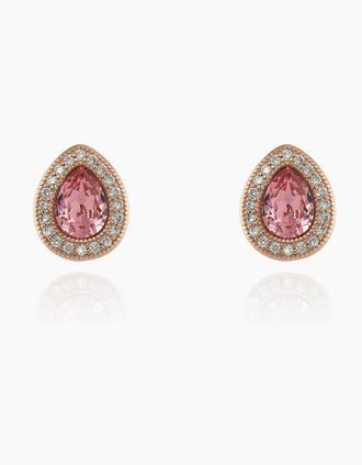 Cachet London Womens Cachet London Talma Rose Pink Gold Earrings