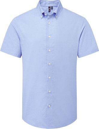 Premier Heren Supreme Oxford overhemd met korte mouwen (Oxford Blauw)