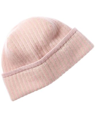 Portolano Lurex Ribbed Cashmere Beanie