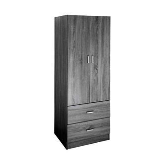 OEM Armario De Dormitorio Con Dos Puertas Y Dos Cajones Cm 60 X 42 X 180 H