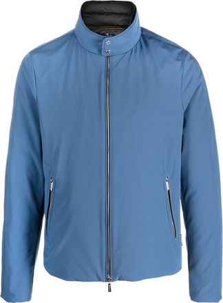 Moorer plain lightweight jacket - men - Elastane/Polyester/Polyamide - 48 - Blue