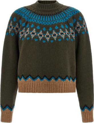 Alanui Green Sweet Winter sweater