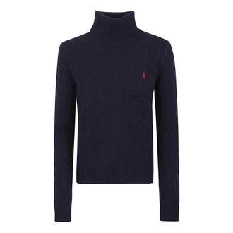 Polo Ralph Lauren LS TN Long Sleeve Pullover - Dames - Coltruien - Blauw - M - Wol - Truien & Vesten