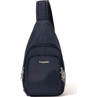 Baggallini Securtex Anti-Theft Daytripper Sling Bag in French Navy at Nordstrom