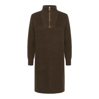 Kaffe KAlioa Knit Dress - Dames - Jurken - Bruin - Maat: XS
