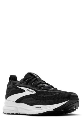 Brooks Trace 4 Running Shoe in Black/grey/white at Nordstrom, Size 9