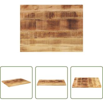 vidaXL Tavolo in legno - Piano per Tavolo 90x70x1,5cm Rettangolare Legno di Mango Grezzo